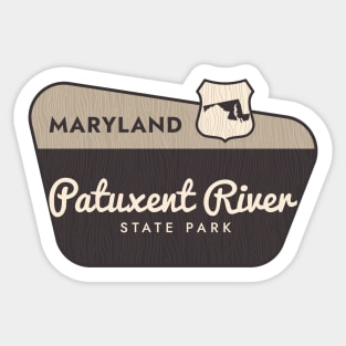 Patuxent River State Park Maryland Welcome Sign Sticker